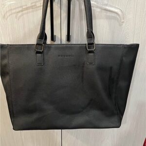 Bugatti Elegant Black Lap top Tote Bag